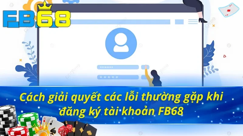 Hướng Dẫn Cách Đăng Ký Tài Khoản FB68 Chỉ Trong Tích Tắc 4 Các lỗi thường gặp trong cách đăng ký tài khoản FB68